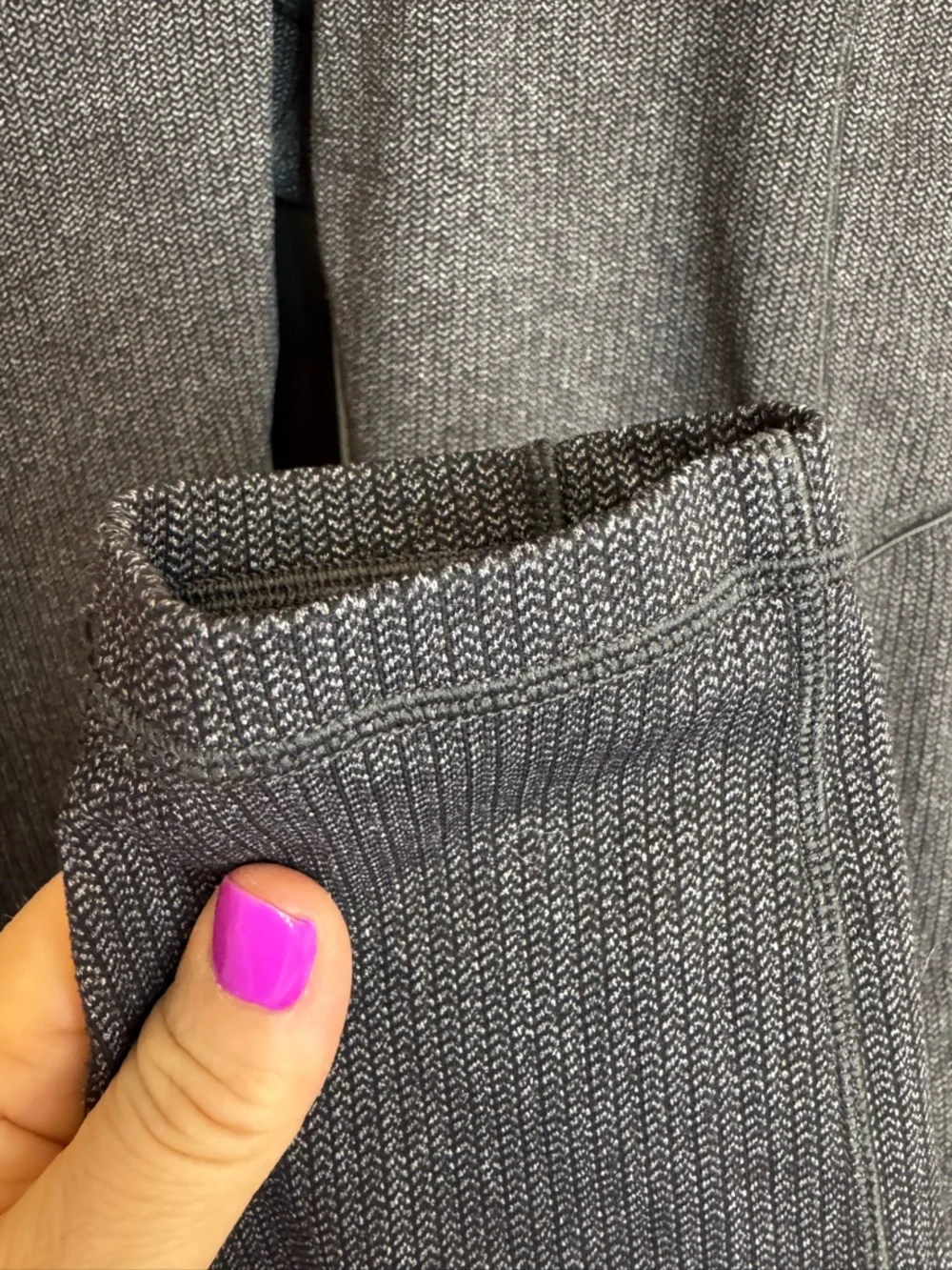 Lululemon Speed Up Tight 8 Gray Textured Luxtreme‎ Pocket Leggings